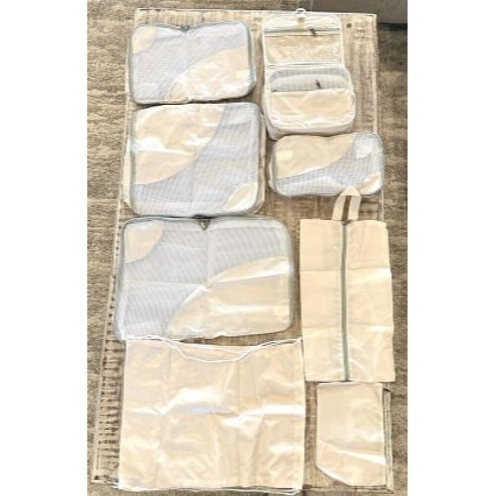 New 8 Pieces Packing Cubes for Travel, Sturdy Suitcase Organizer in 4 Sizes